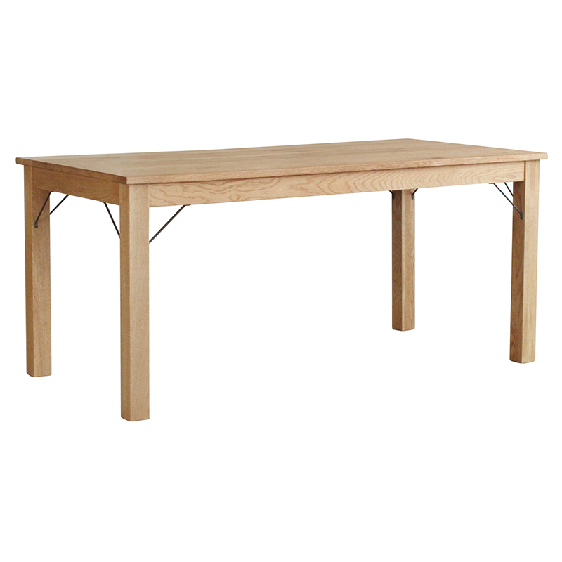 テーブル【EASY LIFE/イージーライフ】オーク  スチール  かっこいい ダイニングテーブル「ヨハン」160幅【送料無料】