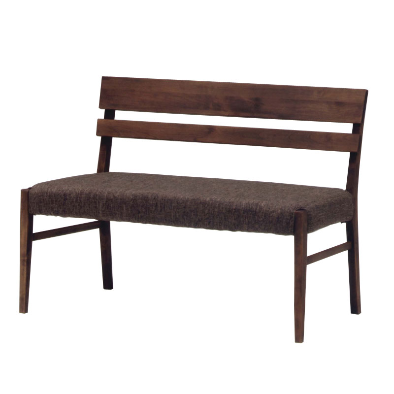 オイル塗装 ナチュラル家具 エルモ 102背付きベンチ WN カバーリング仕様(5月中旬入荷予定)