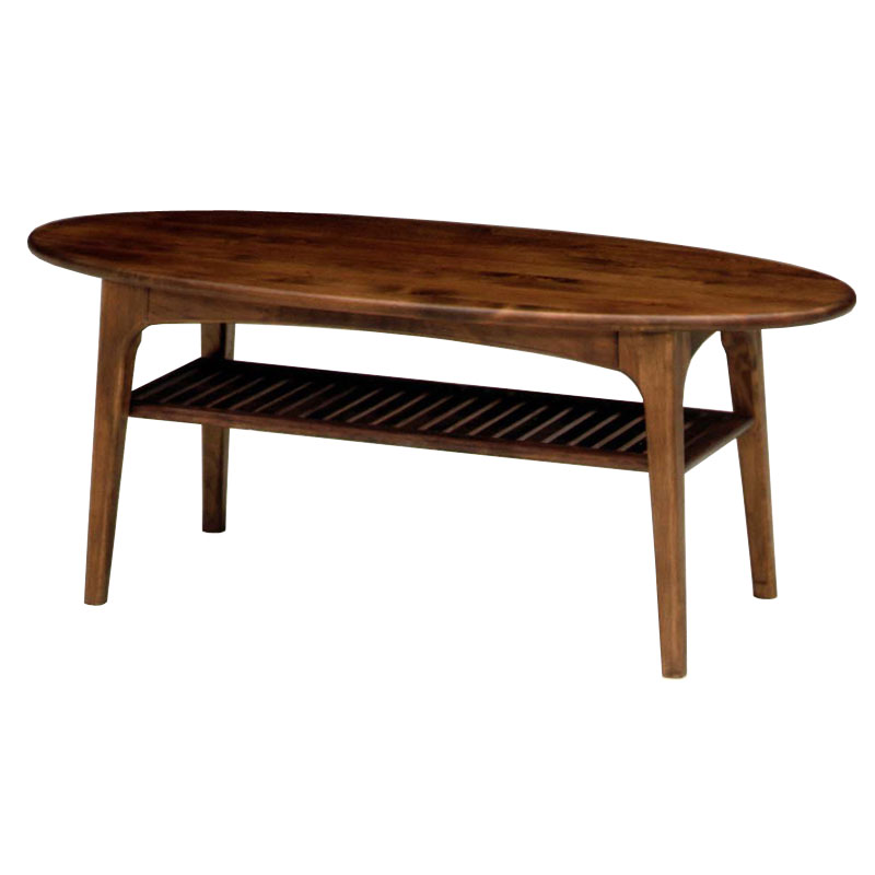 オイル塗装 ナチュラル家具 エルモ 108オーバルテーブル WN