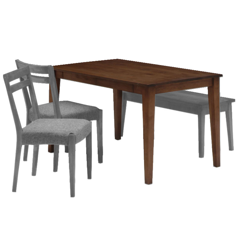 オイル塗装 ナチュラル家具 エルモ 120ダイニングテーブル 120X75cm WN(4月末入荷予定)