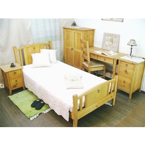 パイン材 ベッドフレーム パインファクトリー バレンシア シングルベッド