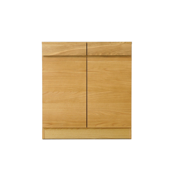 【国産家具】 レクサス 80薄型キャビネット ホワイトオーク材の木目が美しい家具