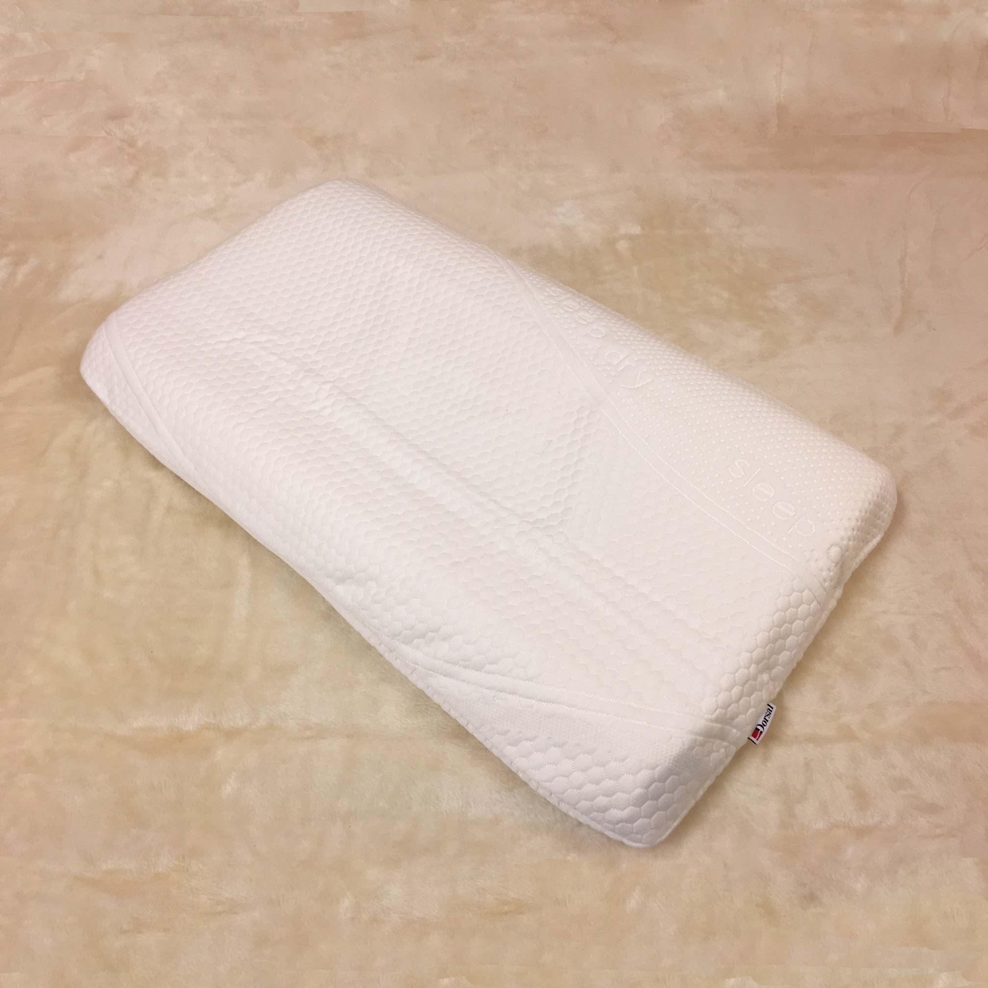  ひまわりオイル枕(6-8cm厚) カバー付き 化学臭のしないヒマワリオイルのフォーム ストレートネックの方に