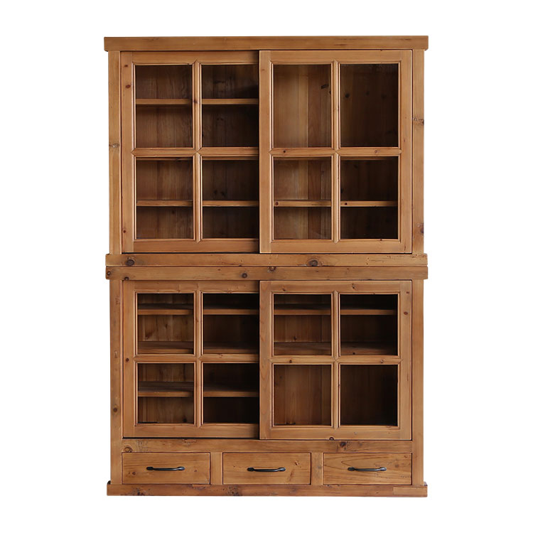 【Knot Antiques ノットアンティークス】ガラク キャビネット 1200