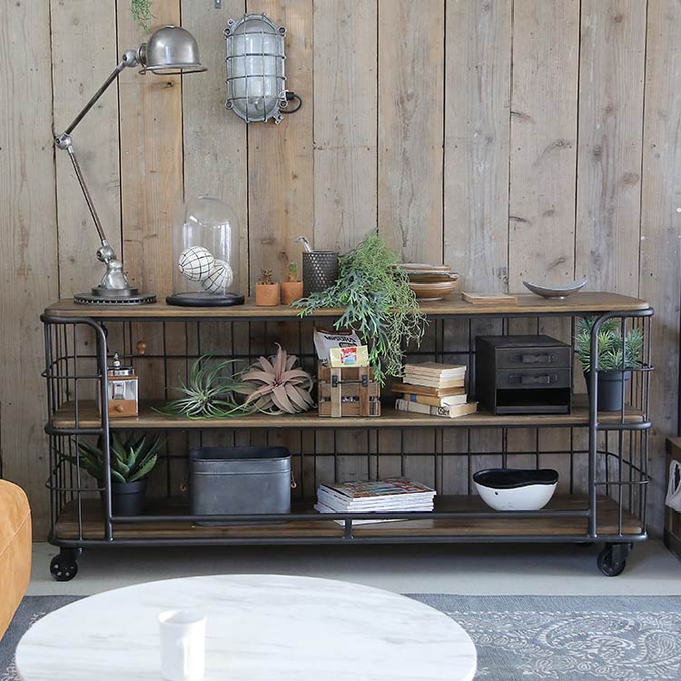 【Knot Antiques ノットアンティークス】マラン コンソールテーブルラック CRASH