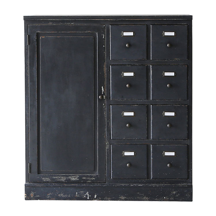 【Knot Antiques ノットアンティークス】 ジョーカー キャビネット 左扉右引出し 下台 CRASH