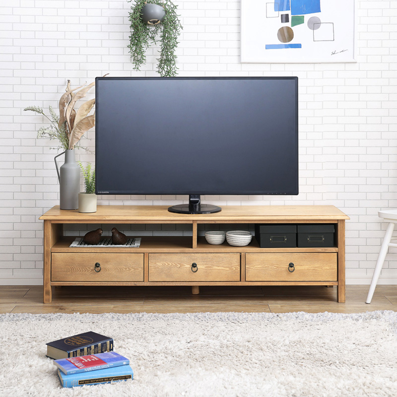 アメリカンカントリー 木製ローボード テレビ台 ヴィンテージ