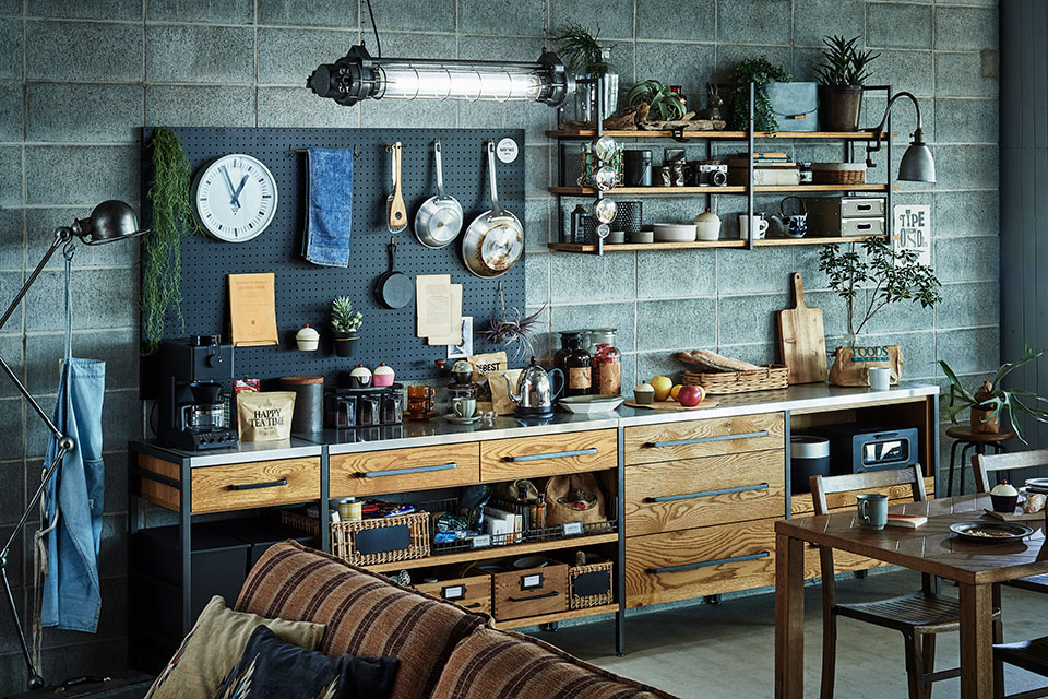 自由に組み合わせできるユニット家具