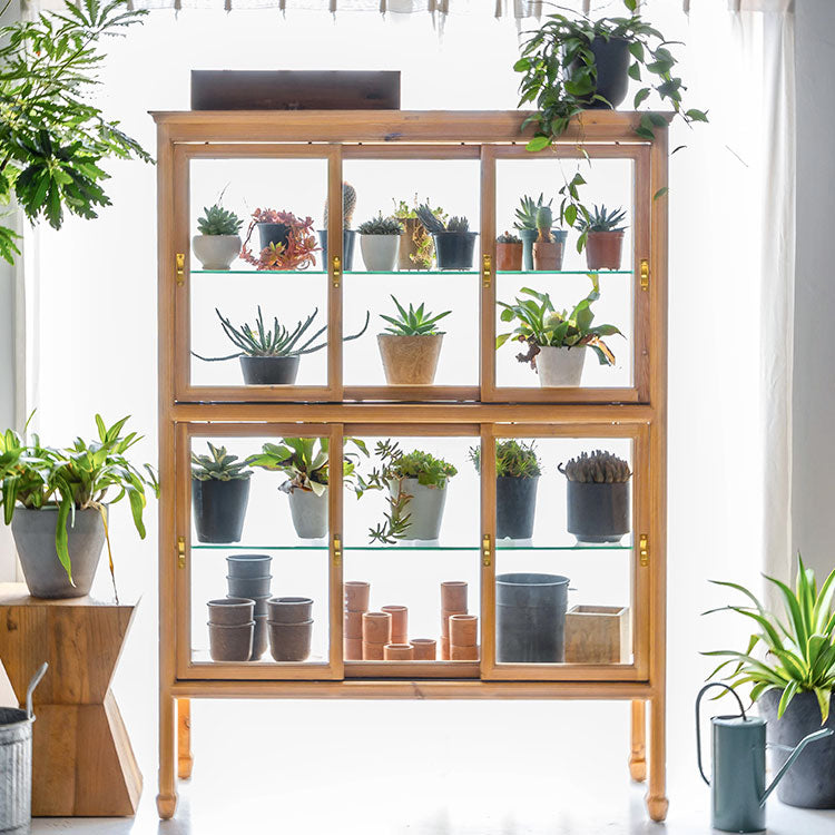 全面ガラス仕上げの美しいスリカキャビネット