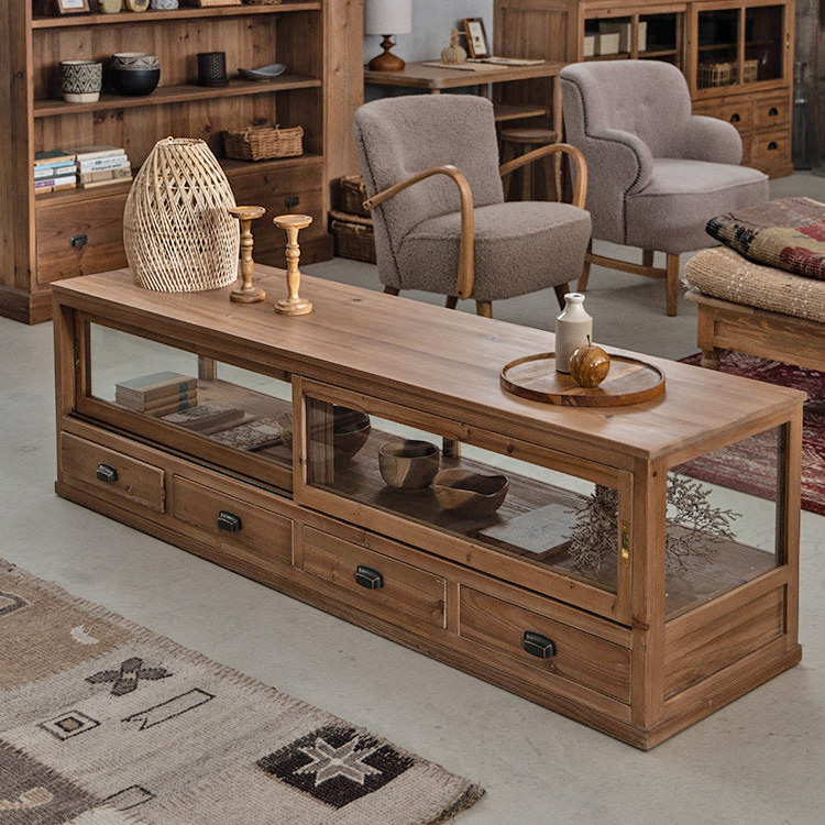 杉古材を使用したレトロで趣のあるテレビボード