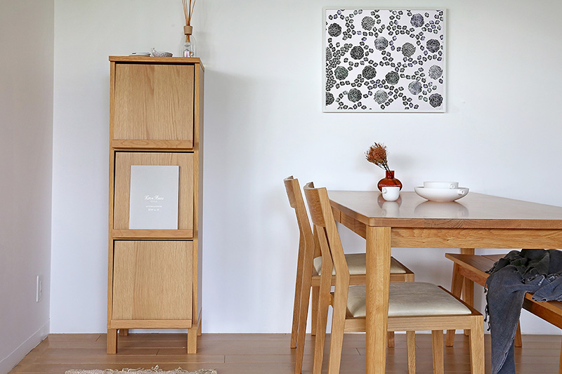 空間に美しく収まるシルエット 