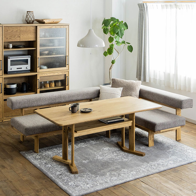 くつろぎのダイニングセットを作ることができるハルヒ リビングダイニングテーブル