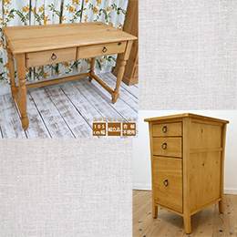 pinefactory イリデデスクNA+F03チェストNA